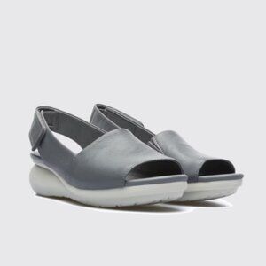 Camper Balloon Gray Peep Toe Sandals EU 37/ US 7